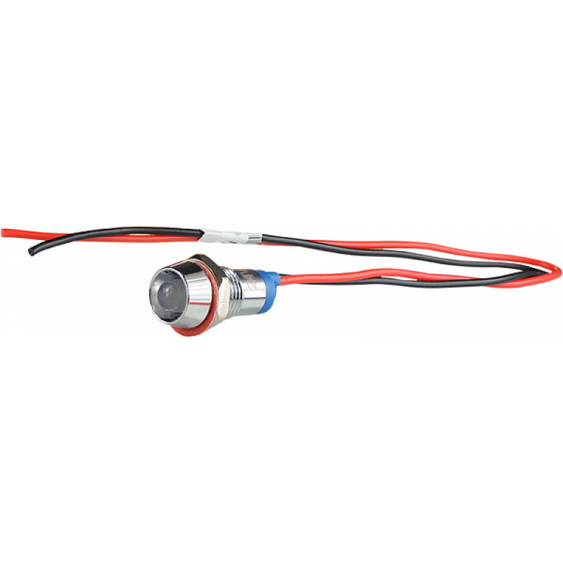 Лампа сигнальная 8мм белый LED 24V AC/DC металл [A0140030210] AС22C-8 АСКО