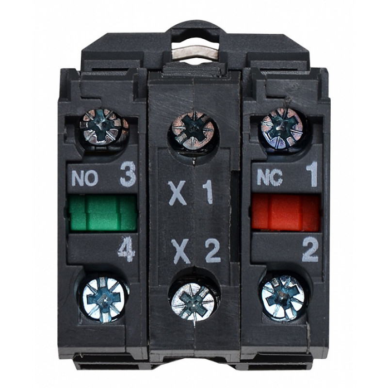 Переключатель "I-O" 1NO+1NC 22мм с подсветкой желтый LED 220V 2 положения [A0140010167] TB5-AK125M5 АСКО