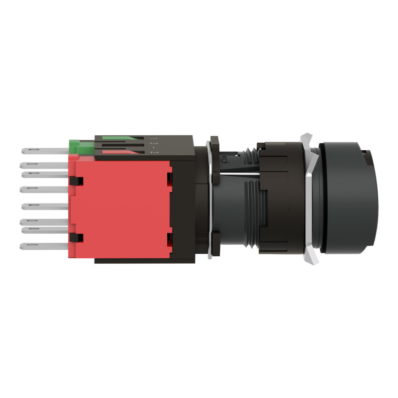 Кнопка управления 1NO+1NC 16мм без подсветки черная [XB6AA25B] Harmony XB6 Schneider Electric