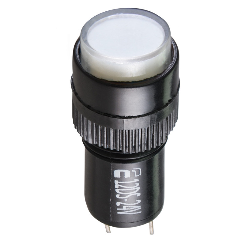 Лампа сигнальна 22мм білий LED 24V АC/DC [A0140030193] AD22E-12DS АСКО