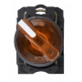 Переключатель "I-O" 1NO+1NC 22мм с подсветкой желтый LED 220V 2 положения [A0140010167] TB5-AK125M5 АСКО