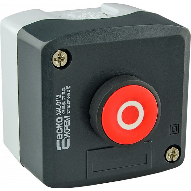 Пост одномісний "Стоп" 2.5А(220V) 1NC IP54 [A0140020054] XAL-D112 АСКО