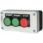 Пост тримісний "Старт1-Старт2-Стоп" 2.5А(220V) 2NO+1NC IP54 [A0140020008] XAL-B361Н29 АСКО