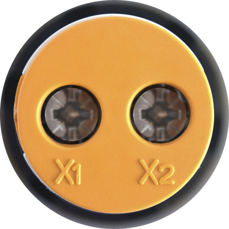 Лампа сигнальная с индикатором частоты сети 22мм желтый LED 220V AC 30-105Гц [s009037] e.ad22.fr E.NEXT