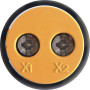 Лампа сигнальная с индикатором частоты сети 22мм желтый LED 220V AC 30-105Гц [s009037] e.ad22.fr E.NEXT