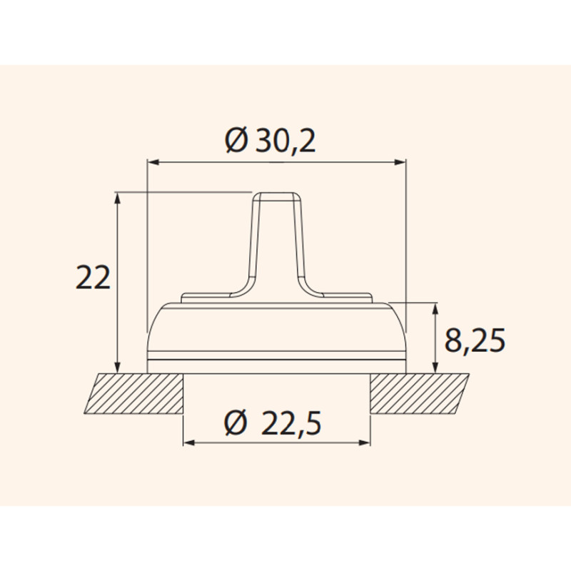 Перемикач "I-O" 22мм з підсвічуванням зелена 2 фіксованих положення [4771334] EGS2I-N-G ETI