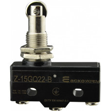 Микропереключатель 1NO+1NC 15А 250V IP20 параллельный металлический ролик [A0050040001] Z-15GQ22-B АСКО