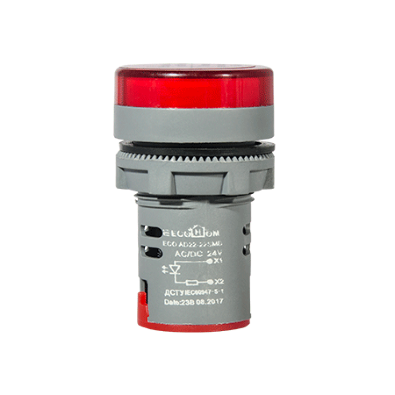 AD22-22S MDкрасная 24V АC/DC, Аско [ECO090010008] Сигнальная арматураAD22-22S MD красная 24V АC/DC