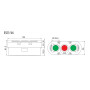 Пост тримісний "FORWARD-STOP-REVERSE" 230V 2NO+1NC IP65 [4771444] ESE3-V6 ETI