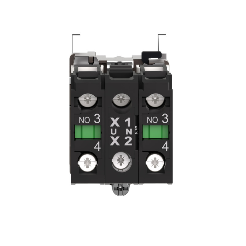 Корпус сигнальной лампы с контактом 2NO 240V AC LED белый [ZB4BW0M13] Harmony XB4 Schneider Electric