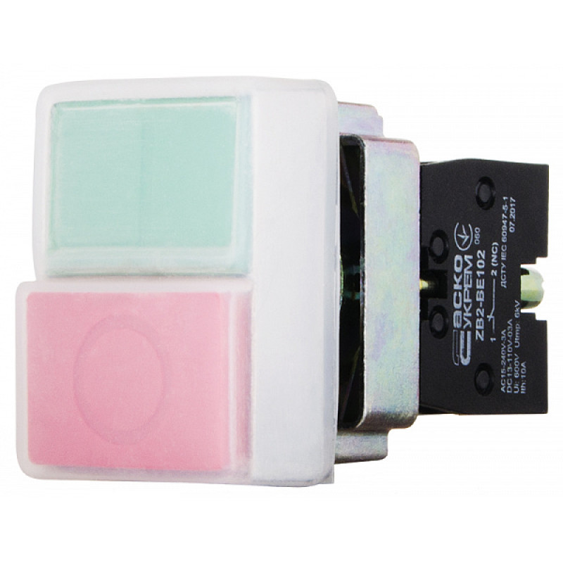 Кнопка Пуск-Стоп "I-O" 1NO+1NC 22мм без подсветки IP65 [A0140010014] XB2-BL9425 АСКО