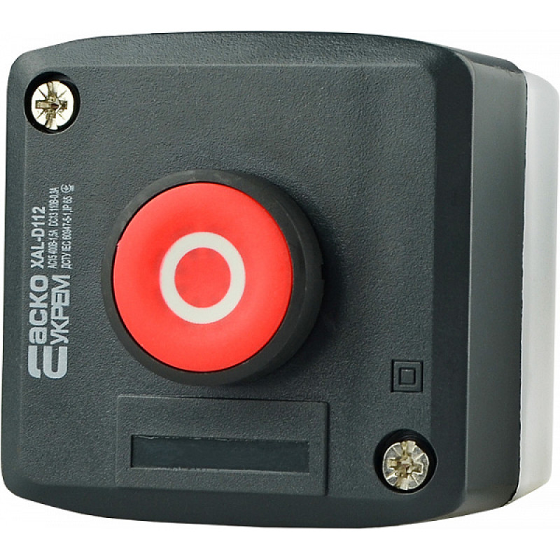 Пост одномісний "Стоп" 2.5А(220V) 1NC IP54 [A0140020054] XAL-D112 АСКО