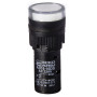 Лампа сигнальна 16мм білий LED 220V АC [A0140030040] AD16-16DS АСКО