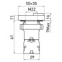 Кнопка Пуск-Стоп "I-O" 1NO+1NC 22мм с подсветкой желтый LED 220V [p0810121] e.mb.bw8465 E.NEXT