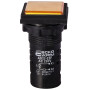 Лампа сигнальная 22мм желтый LED 220V AC [A0140030155] AD22-22F АСКО