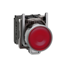 Кнопка управления 1NO+1NC 22мм с подсветкой LED красный 48-120V с возвращением [XB4BW34G5] Harmony XB4 Schneider Electric