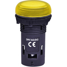 Лампа сигнальная 22мм матовая желтый LED 24V AC/DC [4771212] ECLI-024C-Y ETI