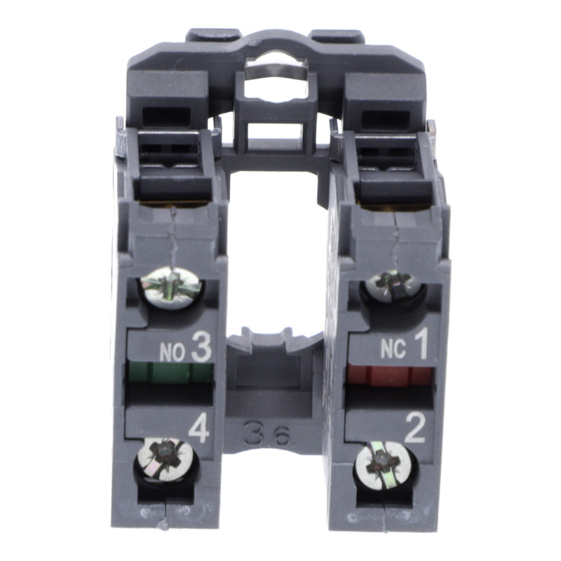 Корпус кнопки с контактом 1NO+1NC 3A 240V AC/DC с винтовым зажимом [ZB5AZ105] Harmony XB5 Schneider Electric