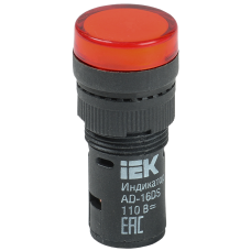 Лампа сигнальная 16мм красный LED 24V AC/DC [BLS10-ADDS-024-K04-16] AD16DS УЕК