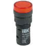 Лампа сигнальная 16мм красный LED 24V AC/DC [BLS10-ADDS-024-K04-16] AD16DS УЕК