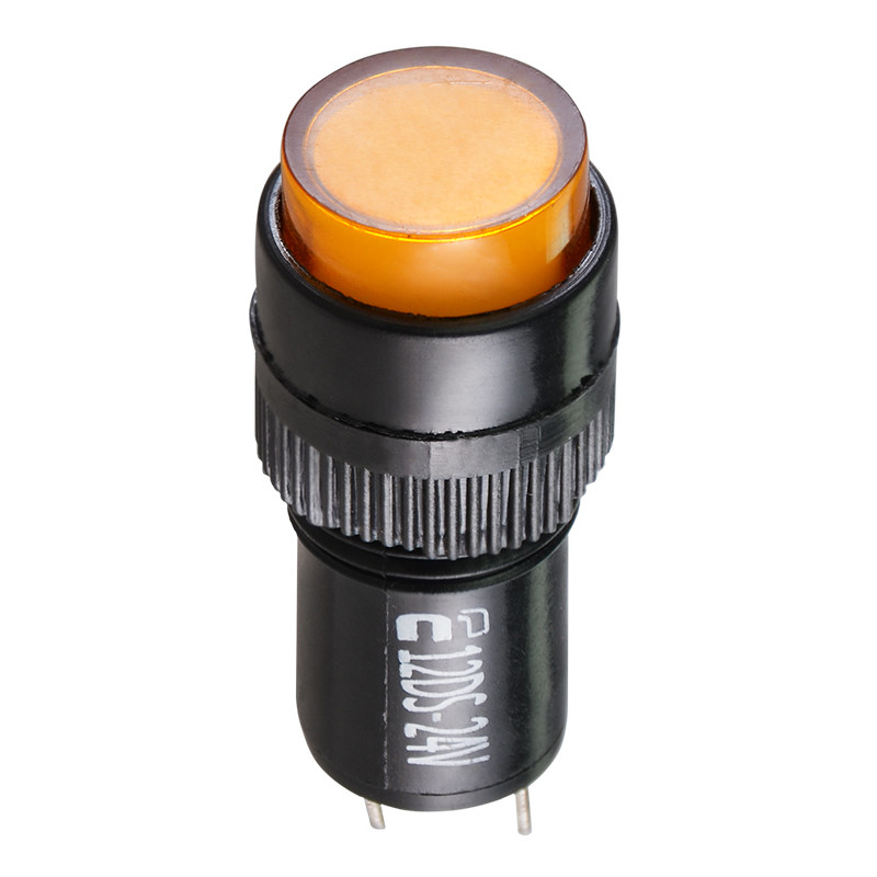 Лампа сигнальна 22мм жовтий LED 24V АC/DC [A0140030191] AD22E-12DS АСКО