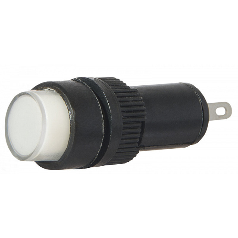 Лампа сигнальна 22мм білий LED 24V АC/DC [A0140030176] AD22E-10DS АСКО