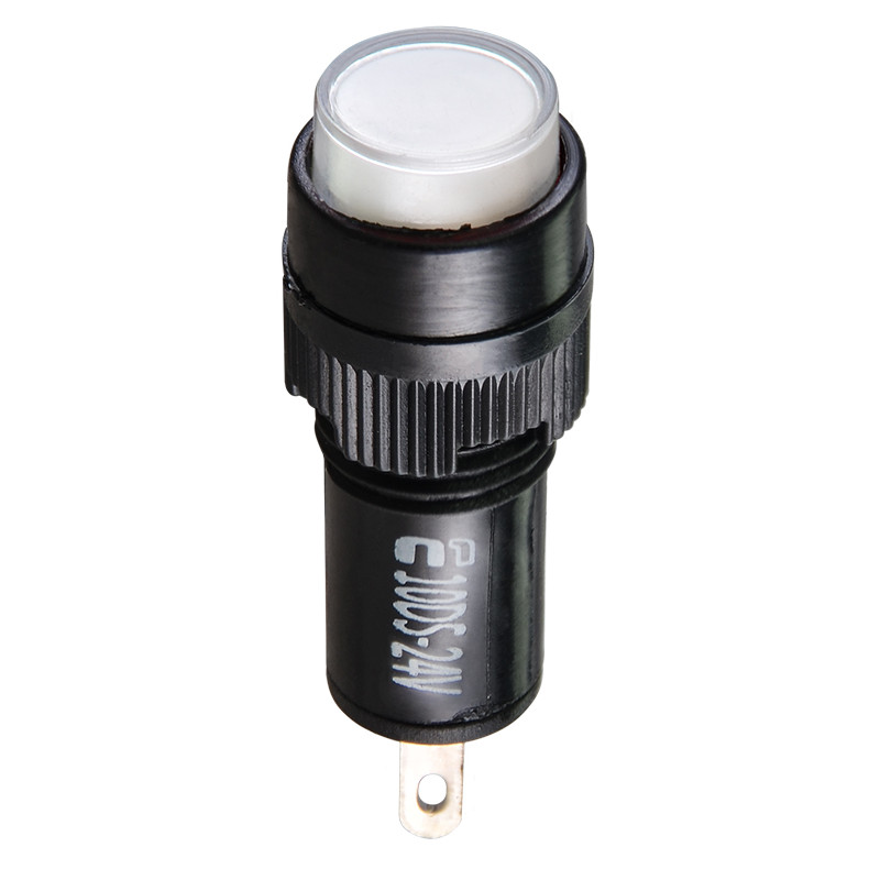 Лампа сигнальна 22мм білий LED 24V АC/DC [A0140030176] AD22E-10DS АСКО