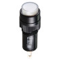Лампа сигнальна 22мм білий LED 24V АC/DC [A0140030176] AD22E-10DS АСКО