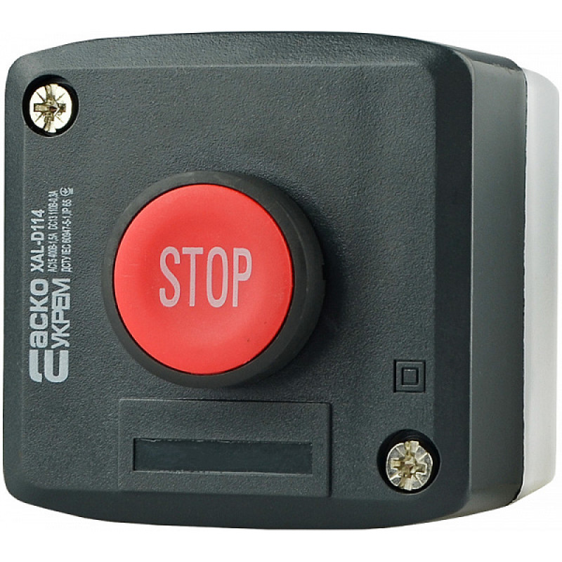 Пост одномісний "Стоп" 2.5А(220V) 1NC IP54 [A0140020055] XAL-D114 АСКО