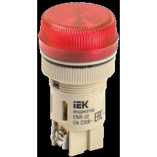 Лампа сигнальная 22мм красный неон 240V AC [BLS40-ENR-K04] ENR-22 УЕК