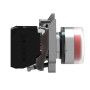 Кнопка управления 1NC 22мм без подсветки красная с колпачком [XB4BP42EX] Harmony XB4 Schneider Electric