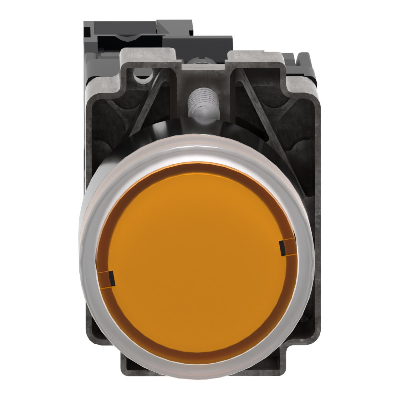 Кнопка управления 1NO 22мм с подсветкой помаранчева 24V [XB2BW35B1C] Easy Harmony XB2 Schneider Electric