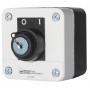 Пост одноместный "Старт-Стоп" 2.5А(220V) 1NO IP54 переключатель 2-позиционный с фиксацией с ключом [A0140020013] XAL-B142Н29 АСКО