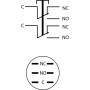 Кнопка металлическая 2NO+2NC 16мм без подсветки [A0140010089] TYJ 16-212 АСКО