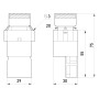 Лампа сигнальна 22мм жовтий неон 220V AC [s009002] BV 45 e.i.stand.yellow E.NEXT
