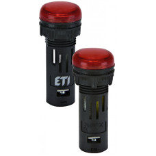 Лампа сигнальная 16мм матовая красный LED 240V AC [4771606] ECLI-16-240A-R ETI