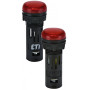 Лампа сигнальная 16мм матовая красный LED 240V AC [4771606] ECLI-16-240A-R ETI