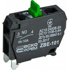 Контактный блок 1NO 3A 240V AC/DC для постов управления XAL-D [A0140010182] ZBE-101 АСКО