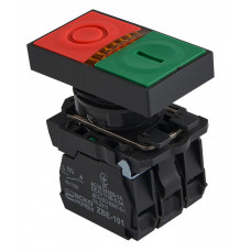 Кнопка Пуск-Стоп "I-O" 1NO+1NC 22мм с подсветкой желтый LED 220V [A0140010179] TB5-AW8365 АСКО