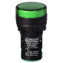 Лампа сигнальна 22мм зелений LED 220V АC [A0140030045] AD22-22DS АСКО