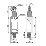 Выключатель концевой 1NO+1NC 5A 220V шток с параллельным металлическим роликом [A0050030013] МЕ 8112 АСКО