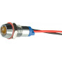 Лампа сигнальная 8мм желтый LED 24V AC/DC металл [A0140030211] AС22C-8 АСКО