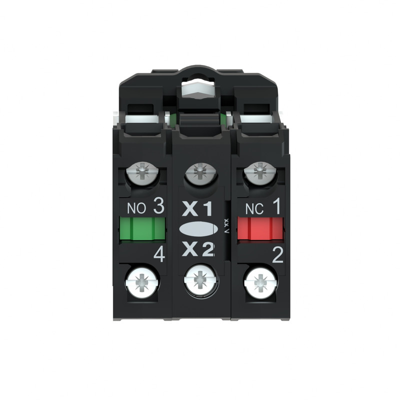 Кнопка керування 1NO+1NC 22мм з підсвічуванням червоний LED 230V [XB5AW3465] Harmony XB5 Schneider Electric