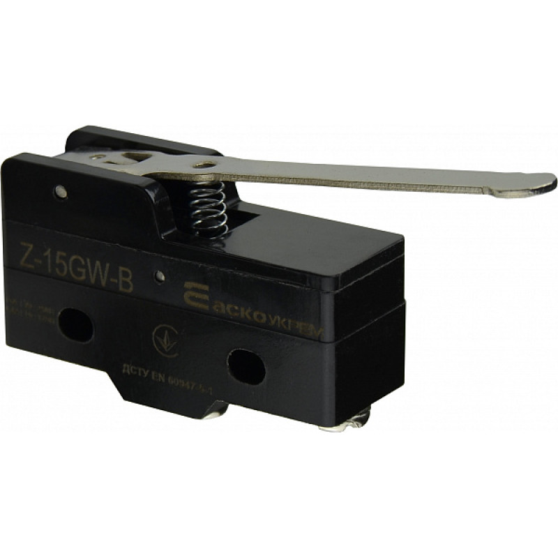 Микропереключатель 1NO+1NC 15А 250V IP20 середня планка [A0050040004] Z-15GW-B АСКО