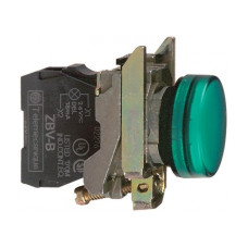 Лампа сигнальная 22мм зеленый LED 240V AC [XB4BVM3] Harmony XB4 Schneider Electric