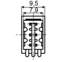Тумблер "ON-ON" 1NC 3А 250V 2 положения 3 контакта с фиксацией [A0140060012] MTS-102 АСКО
