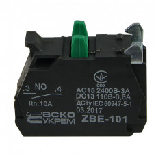 Контактный блок 1NO 3A 240V AC/DC для кнопок ТВ5 [A0140010180] ZBE-101 АСКО