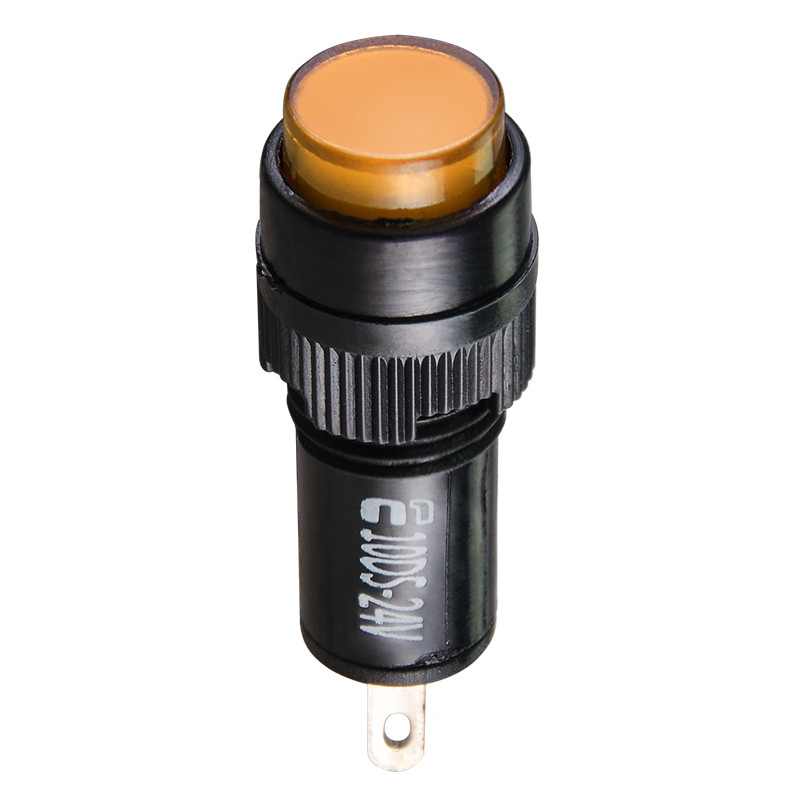 Лампа сигнальна 22мм жовтий LED 24V АC/DC [A0140030178] AD22E-10DS АСКО