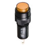Лампа сигнальна 22мм жовтий LED 24V АC/DC [A0140030178] AD22E-10DS АСКО
