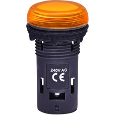 Лампа сигнальная 22мм матовая оранжевый LED 240V AC [4771234] ECLI-240A-A ETI